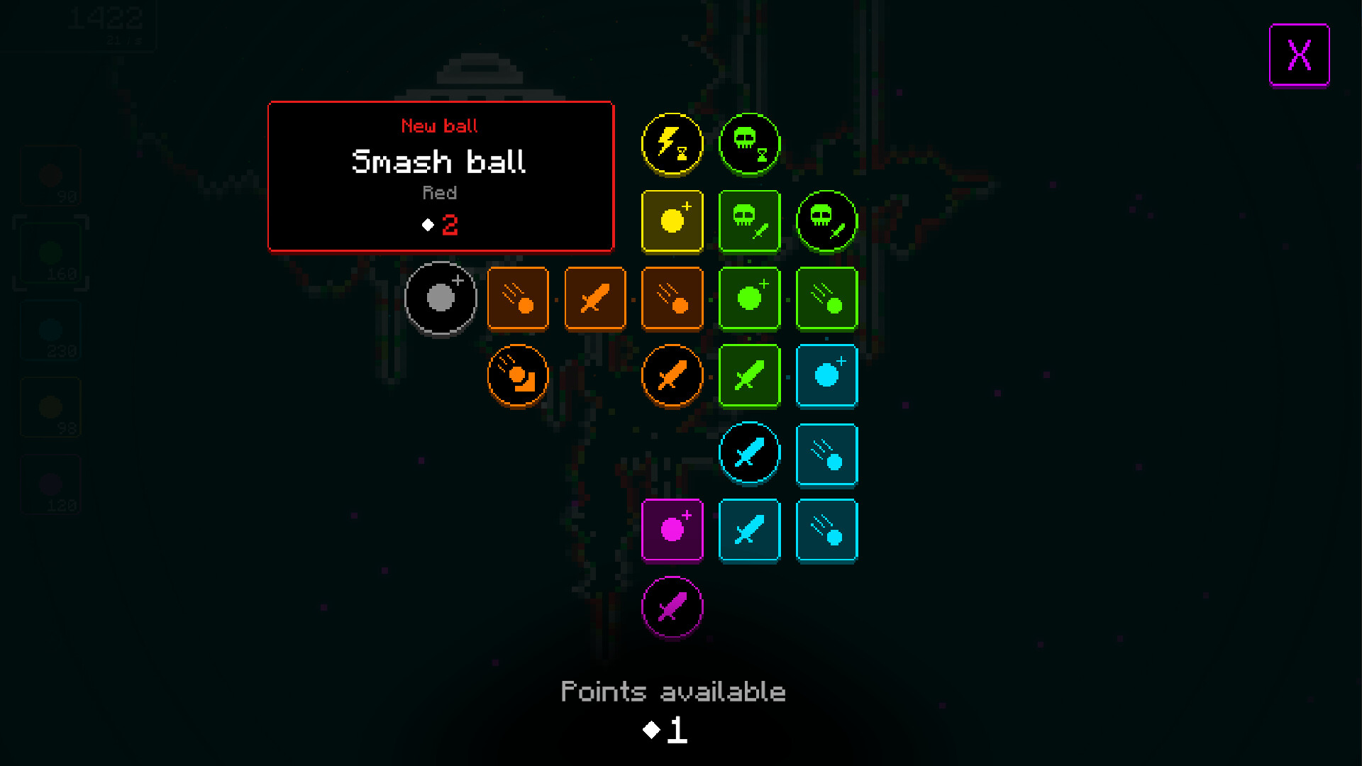 10 Million Pixels screenshot showing layered pixel terrain